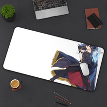 Load image into Gallery viewer, Rokudenashi Majutsu Koushi To Akashic Records Glenn Radars, Albert Frazer Mouse Pad (Desk Mat) On Desk
