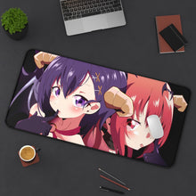 Load image into Gallery viewer, Gabriel DropOut Satanichia Kurumizawa Mcdowell, Vignette Tsukinose April Mouse Pad (Desk Mat) On Desk
