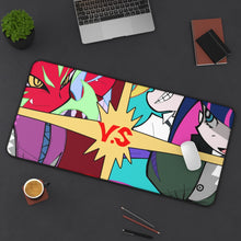 Load image into Gallery viewer, Panty &amp; Stocking with Garterbelt Stocking Anarchy, Panty Anarchy, Chuck, Fastener, Panty Stocking With Garterbelt Mouse Pad (Desk Mat) On Desk
