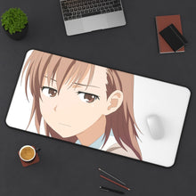 Load image into Gallery viewer, A Certain Scientific Railgun Mikoto Misaka Mouse Pad (Desk Mat) On Desk
