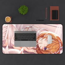 Load image into Gallery viewer, Is The Order A Rabbit? Mouse Pad (Desk Mat) With Laptop

