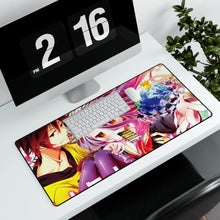 Load image into Gallery viewer, Sora and Shiro (No Game No Life) Mouse Pad (Desk Mat) With Laptop
