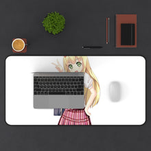 Load image into Gallery viewer, Azusa Azuki by Mouse Pad (Desk Mat) With Laptop
