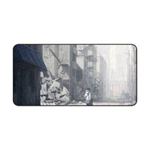 Load image into Gallery viewer, Girl walking on destroyed city street Mouse Pad (Desk Mat)
