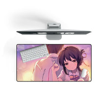 Load image into Gallery viewer, Your Name. Mouse Pad (Desk Mat) On Desk
