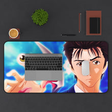 Load image into Gallery viewer, Shinichi Izumi Face And Migi Mouse Pad (Desk Mat) With Laptop
