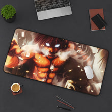 Load image into Gallery viewer, Eren Yeager (titan) Mouse Pad (Desk Mat) On Desk
