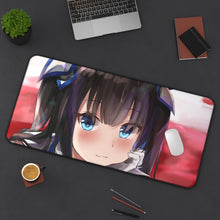 Load image into Gallery viewer, Is It Wrong To Try To Pick Up Girls In A Dungeon? Mouse Pad (Desk Mat) On Desk
