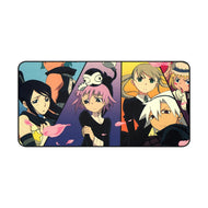 Soul Eater Death The Kid, Maka Albarn, Tsubaki Nakatsukasa, Patricia Thompson, Elizabeth Thompson Mouse Pad (Desk Mat)