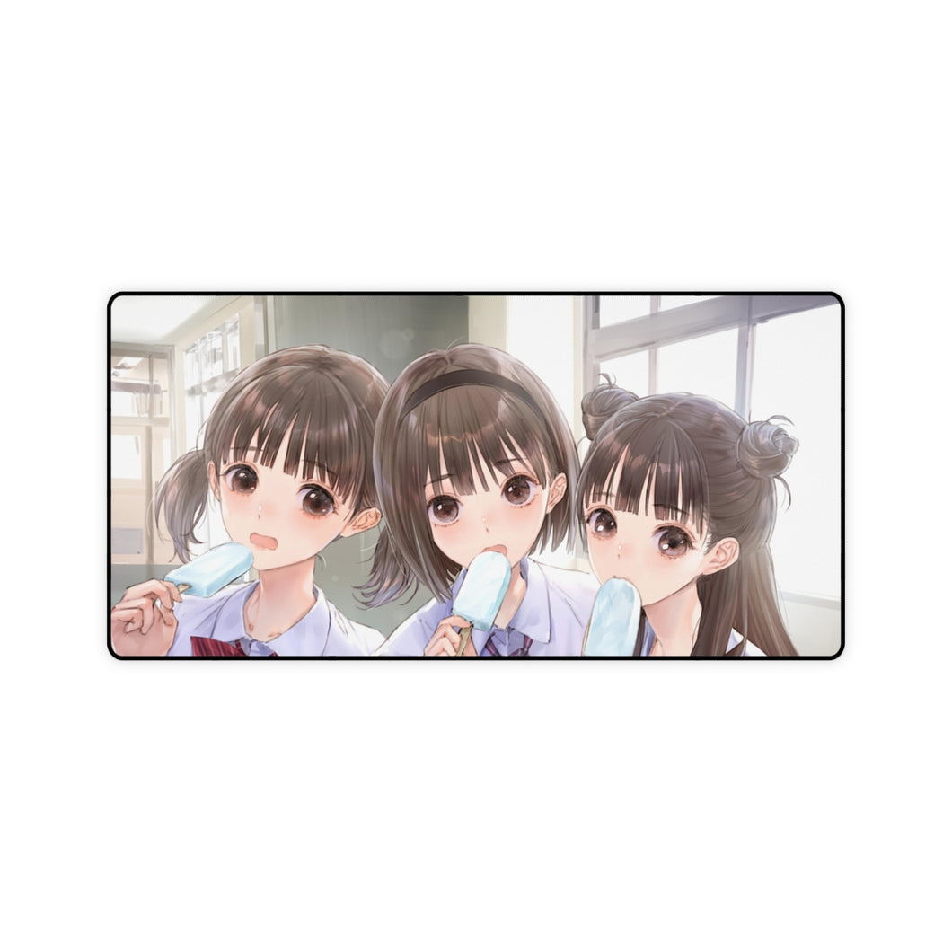 Anime Blue Reflection Mouse Pad (Desk Mat)