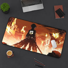Load image into Gallery viewer, Anime Attack On Titan Mouse Pad (Desk Mat) On Desk
