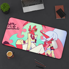 Load image into Gallery viewer, Panty &amp; Stocking with Garterbelt Panty Stocking With Garterbelt Mouse Pad (Desk Mat) On Desk
