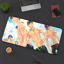 Load image into Gallery viewer, Free! Rin Matsuoka, Makoto Tachibana, Haruka Nanase, Nagisa Hazuki Mouse Pad (Desk Mat) On Desk
