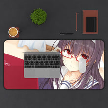 Load image into Gallery viewer, Utaha Kasumigaoka Mouse Pad (Desk Mat) With Laptop
