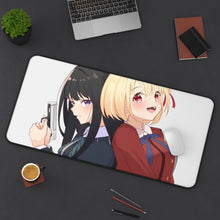 Load image into Gallery viewer, Lycoris Recoil Takina Inoue, Chisato Nishikigi Mouse Pad (Desk Mat) On Desk
