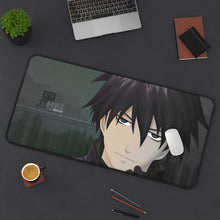 Load image into Gallery viewer, Hei - Darker than Black Mouse Pad (Desk Mat) On Desk
