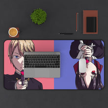 Load image into Gallery viewer, Kaguya and Miyuki Mouse Pad (Desk Mat) With Laptop
