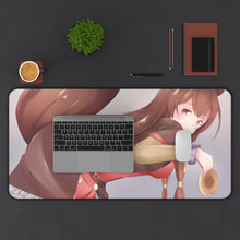 Load image into Gallery viewer, Tanuki Mouse Pad (Desk Mat) With Laptop
