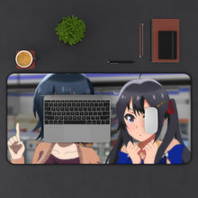 Load image into Gallery viewer, Gamers! Chiaki Hoshinomori Mouse Pad (Desk Mat) With Laptop
