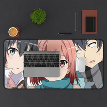 Load image into Gallery viewer, My Teen Romantic Comedy SNAFU Hachiman Hikigaya, Yukino Yukinoshita, Yui Yuigahama Mouse Pad (Desk Mat) With Laptop
