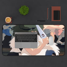Load image into Gallery viewer, Princess Mononoke Mouse Pad (Desk Mat) With Laptop
