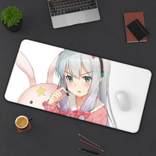Load image into Gallery viewer, EroManga-Sensei Mouse Pad (Desk Mat) On Desk
