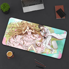 Load image into Gallery viewer, Kirito and Asuna Mouse Pad (Desk Mat) On Desk
