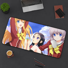 Load image into Gallery viewer, Charlotte Nao Tomori, Ayumi Otosaka, Yusa Kurobane Mouse Pad (Desk Mat) On Desk
