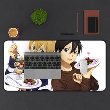 Load image into Gallery viewer, Sword Art Online Kazuto Kirigaya Mouse Pad (Desk Mat) With Laptop
