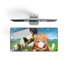 Load image into Gallery viewer, Naofumi and raphtalia Mouse Pad (Desk Mat) On Desk
