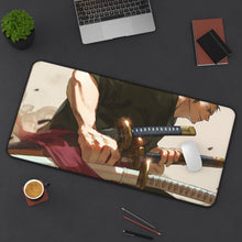 Load image into Gallery viewer, Roronoa Zoro Mouse Pad (Desk Mat) With Laptop
