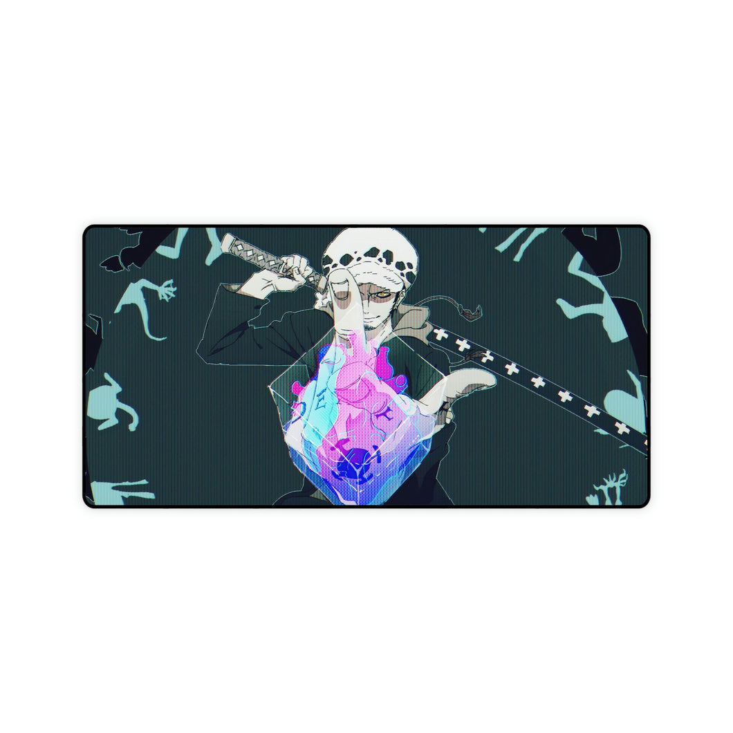 Trafalgar Law, Heart, One Piece, Mouse Pad (Desk Mat)