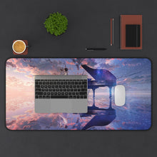 Load image into Gallery viewer, Singing on an endlessly reflected horizon Mouse Pad (Desk Mat) With Laptop
