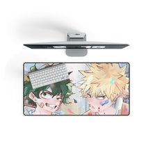 Load image into Gallery viewer, My Hero Academia Izuku Midoriya, Katsuki Bakugou Mouse Pad (Desk Mat) On Desk
