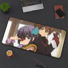 Load image into Gallery viewer, Rikka Takanashi and Yuuta Togashi cosplay Mouse Pad (Desk Mat) On Desk
