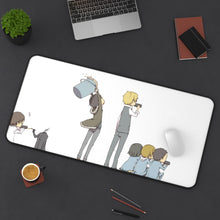 Load image into Gallery viewer, Durarara!! Izaya Orihara, Shizuo Heiwajima, Celty Sturluson, Masaomi Kida, Anri Sonohara Mouse Pad (Desk Mat) On Desk
