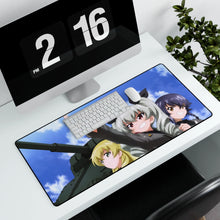 Load image into Gallery viewer, Girls und Panzer Mouse Pad (Desk Mat) With Laptop
