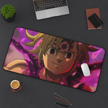 Load image into Gallery viewer, The Seven Deadly Sins Meliodas Mouse Pad (Desk Mat) On Desk
