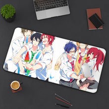 Load image into Gallery viewer, Free! Rin Matsuoka, Makoto Tachibana, Haruka Nanase, Nagisa Hazuki, Gou Matsuoka Mouse Pad (Desk Mat) On Desk
