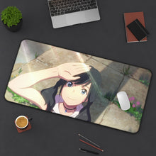 Load image into Gallery viewer, Hina Looks At The Sun Mouse Pad (Desk Mat) On Desk
