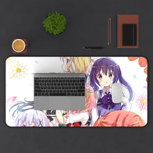 Load image into Gallery viewer, Is The Order A Rabbit? Mouse Pad (Desk Mat) With Laptop
