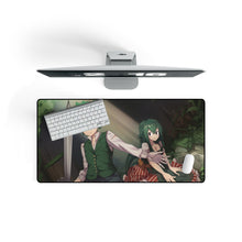 Load image into Gallery viewer, My Hero Academia Izuku Midoriya, Tsuyu Asui Mouse Pad (Desk Mat) On Desk
