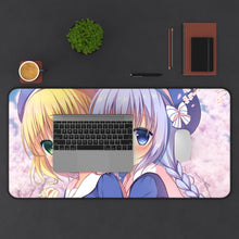 Load image into Gallery viewer, Is The Order A Rabbit? Mouse Pad (Desk Mat) With Laptop
