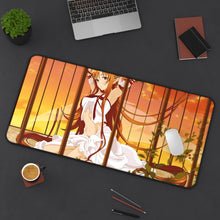 Load image into Gallery viewer, Sword Art Online Asuna Yuuki Mouse Pad (Desk Mat) On Desk

