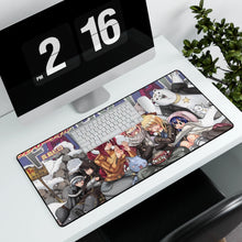 Load image into Gallery viewer, Fairy Tail Natsu Dragneel, Erza Scarlet, Gray Fullbuster, Lucy Heartfilia, Happy Mouse Pad (Desk Mat) With Laptop
