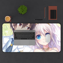 Load image into Gallery viewer, Yū Otosaka and Nao Tomori Together Mouse Pad (Desk Mat) With Laptop
