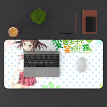 Load image into Gallery viewer, The "H.e.n.t.a.i" Prince and the Stony Cat. Mouse Pad (Desk Mat) With Laptop
