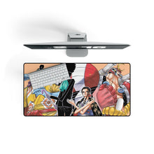 Load image into Gallery viewer, One Piece Nico Robin, Brook, Franky, Jinbe Mouse Pad (Desk Mat) On Desk
