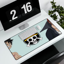Load image into Gallery viewer, One Piece Monkey D. Luffy Mouse Pad (Desk Mat) With Laptop
