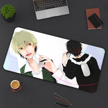 Load image into Gallery viewer, Durarara!! Izaya Orihara, Shizuo Heiwajima Mouse Pad (Desk Mat) On Desk
